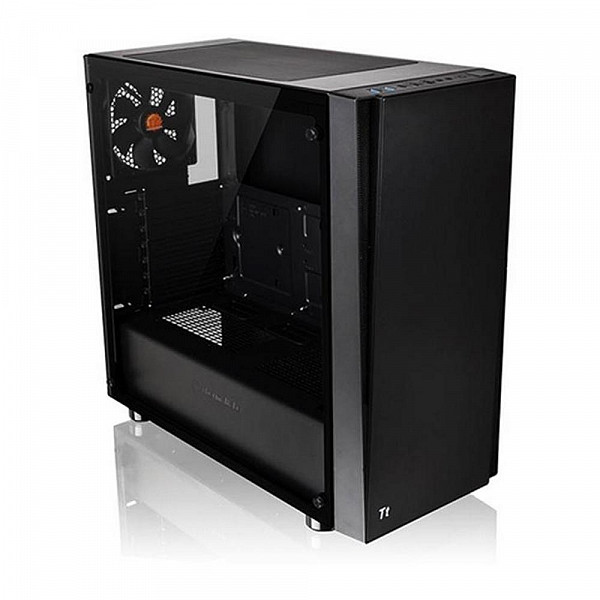 Gabinete Gamer Thermaltake Versa J21 TG, Mid Tower, com Fonte 600w 80 Plus, Lateral em Vidro - CA-3K1-60M1WZ-00