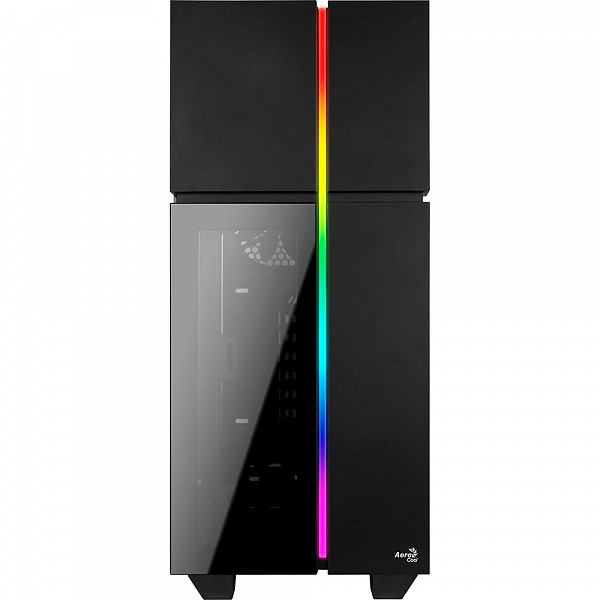 Gabinete Gamer Aerocool Playa, Mid Tower, RGB, 1 Cooler, Lateral e Frontal em Vidro