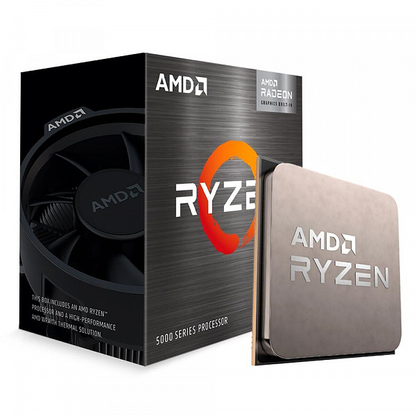 Processador AMD Ryzen 5 5600G, 3.9GHz (4.4GHz Max Turbo), Cache 19MB, 6 Núcleos, 12 Threads, Vídeo Integrado, AM4 - 100-100000252BOX