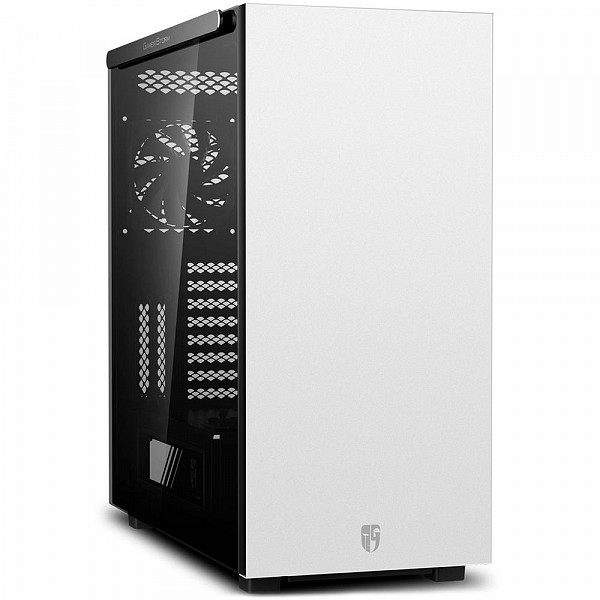 Gabinete Gamer Deepcool Macube 550 WH, Mid Tower, com FAN, Lateral em Vidro, Branco - GS-ATX-MACUBE550-WHG0P