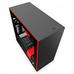 Gabinete Gamer NZXT H710, Mid Tower, com FAN, Lateral em Vidro, Preto/Vermelho - CA-H710B-BR