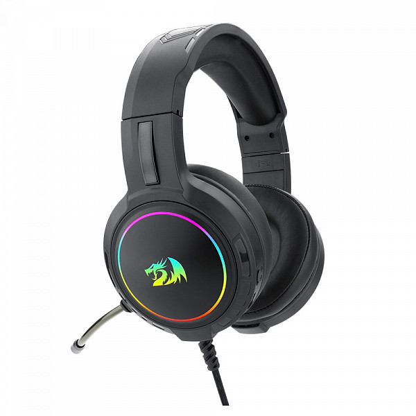 Headset Gamer Redragon Mento, 3.5mm + USB, Múltiplas Plataformas, RGB, Black, H270-RGB