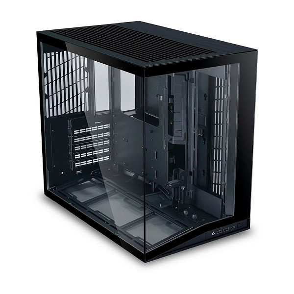 Gabinete Gamer Lian Li O11 Dynamic Mini V2 Flow, Midi Tower, Lateral em Vidro, Com 5 Fans,, Preto - O11DMIV2FX
