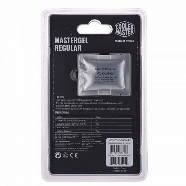 Pasta Termica Cooler Master Mastergel Maker, MGX-ZOSG-N15M-R2