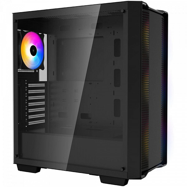 Gabinete Gamer Deepcool Cc560 Mid Tower, ArGB, ATX, Lateral De Vidro Temperado, Com 4 Fans, Black - R-CC560-BKTAA4 -G-1