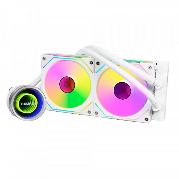 Water Cooler Lian Li Galahad II Trinity SL-INF, RGB 240mm, Intel-AMD, White, Compatível Com LGA 1700, GA2T24INW