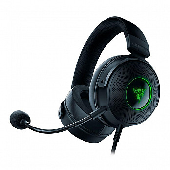 Headset Gamer Razer Kraken V3, Chroma, USB, Som Surround 7.1, Drivers 50mm, Preto - RZ04-03770200-R3U1