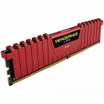 Memória Corsair Vengeance LPX, 4GB, 2400MHz, DDR4, CL16, Vermelho - CMK4GX4M1A2400C16R