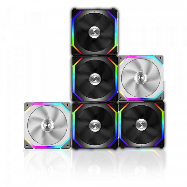 Kit Cooler FAN Lian Li SL120, 120mm, RGB, 1900RPM, Para Gabinete, Unifan, Hidráulico, Preto - UF-SL120-3B