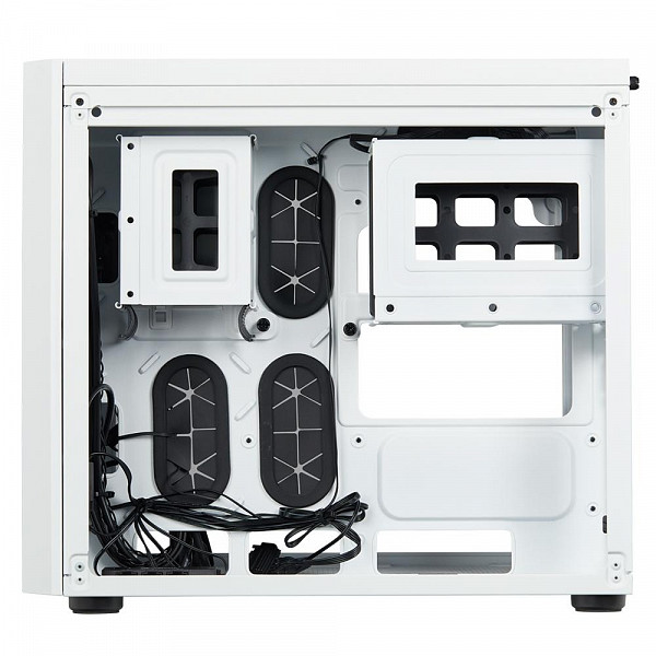 Gabinete Gamer Corsair Crystal Series 280X, mATX, RGB, Lateral e Frontal em Vidro, Branco - CC-9011137-WW