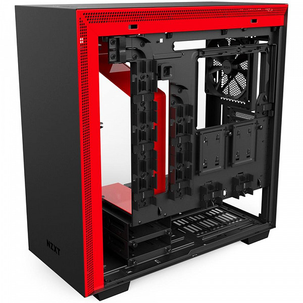 Gabinete NZXT H700, Mid Tower, Lateral em Vidro, Preto e Vermelho - CA-H700B-BR