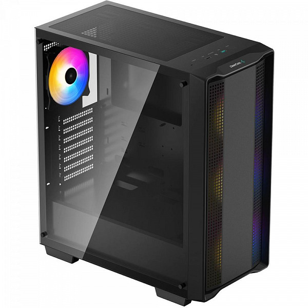 Gabinete Gamer Deepcool Cc560 Mid Tower, ArGB, ATX, Lateral De Vidro Temperado, Com 4 Fans, Black - R-CC560-BKTAA4 -G-1