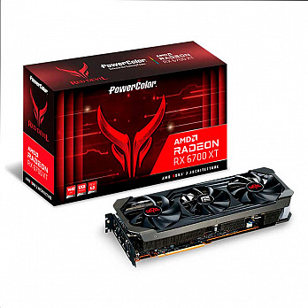 Placa de Vídeo Powercolor Radeon RX 6700 XT Red Devil 12GB 192bit GDDR6 - AXRX 6700XT 12GBD6-3DHE / OC