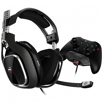 Headset ASTRO Gaming A40 TR + MixAmp M80 Gen 4 para Xbox One - PC - Mac  - Preto/Vermelho - 939-001808