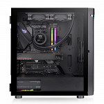 Gabinete Gamer Thermaltake H590 TG ARGB, Mid Tower, Vidro Temperado, Black, E-ATX, Sem Fonte, Com 2 Fans, CA-1X4-00M1WN-00