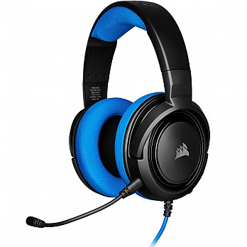 Headset Gamer Corsair HS35 Stereo, Drivers 50mm, Azul - CA-9011196-NA