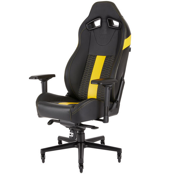 Cadeira Gamer Corsair CF-9010010-WW T2 Road Warrior Preta/Amarela