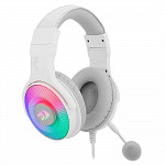 Headset Gamer Redragon Pandora 2 Lunar, RGB, USB + 3.5mm, Branco - H350RGB-1