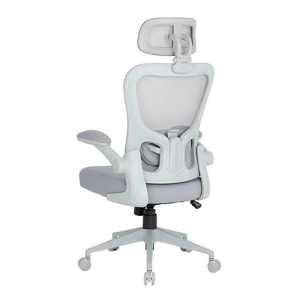 Cadeira de Escritório Ergonômica DT3 Vita Headrest, Até 110Kg, Mesh Spandex, Grey - 14557-2