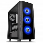 Gabinete Gamer Thermaltake J25 TG, Mid Tower, ARGB, com FAN, com Fonte 600w 80 Plus, Lateral em Vidro - CA-3L8-60M1WZ-00