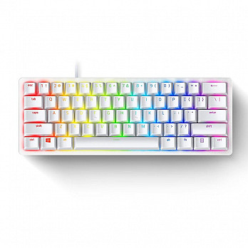 Teclado Óptico-Mecânico Gamer Razer Huntsman Mini, Chroma, Razer Switch Red, US, Mercury White - RZ03-03390400-R3M1