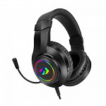 Headset Gamer Redragon Hylas, 3.5mm + USB, Múltiplas Plataformas, RGB, Black, H260RGB