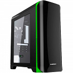 Gabinete Gamemax HERO H602-BG c/Janela Mid Tower s/fonte Preto e Verde