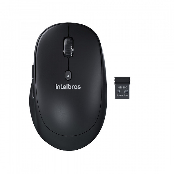 Mouse Intelbras MSI200 Sem Fio Preto