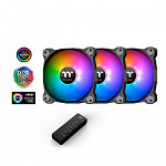 Kit Ventoinha Thermaltake Pure 12 ARGB Sync 3x120mm c/ Controle, CL-F079-PL12SW-A