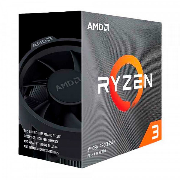 Processador AMD Ryzen 3 3100 3.6GHz (3.9GHz Turbo), 4-Cores 8-Threads, Cooler Wraith Stealth, AM4, 100- 100000284BOX