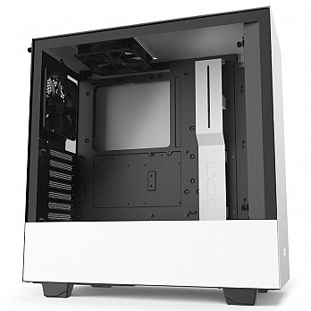 Gabinete Gamer NZXT H510, Mid Tower, com FAN, Lateral em Vidro, Branco - CA-H510B-W1