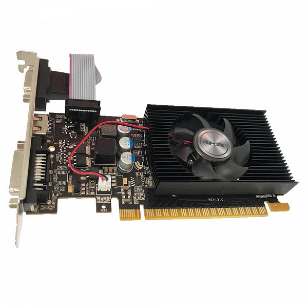 Placa de Vídeo Afox NVIDIA GeForce GT220, 1024 MB DDR3, 128 Bits, Low Profile, HDMI, DVI, VGA - AF220-1024D3L2