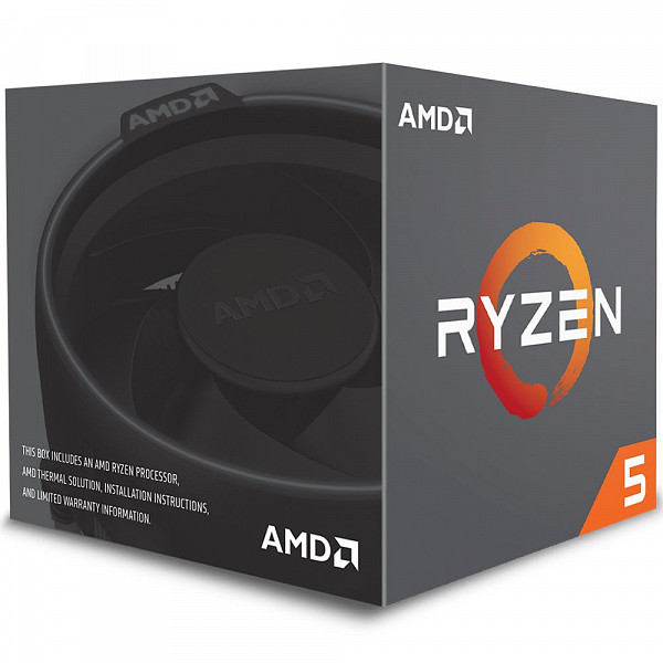 Processador AMD Ryzen 5 2600 Cooler Wraith Stealth Cache 19MB 34GHz 39GHz Max Turbo AM4 YD2600BBAFBOX