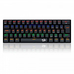 Teclado Gamer Mecânico Redragon Lakshmi, ABNT2, 61 Teclas, Switch Blue, K606R