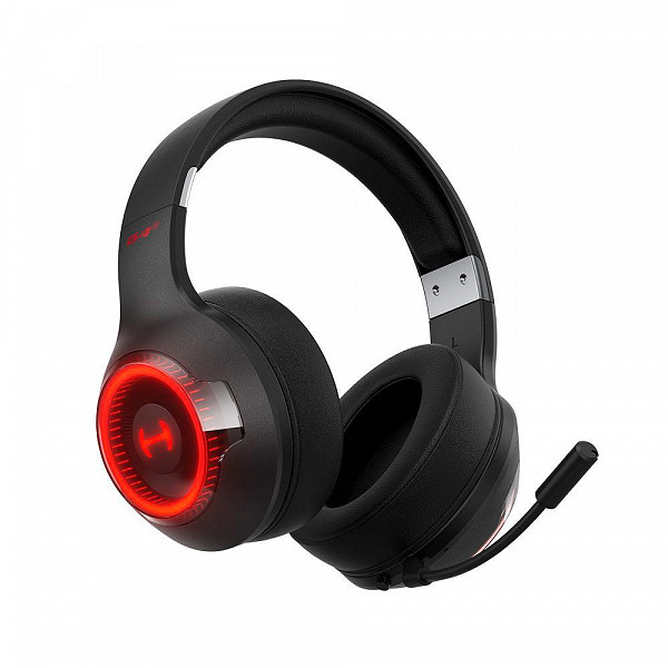 Headset Gamer Sem Fio Edifier G4S Hecate, LED Vermelho, Drivers 40mm, Bluetooth, USB, Microfone Removível, Preto - G4S