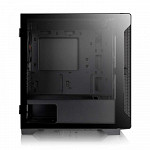 Gabinete Gamer ThermalTake S100, Mini Tower, Vidro Temperado, Black, ATX, Sem Fonte, Com 1 Fan, CA-1Q9-00S1WN-00