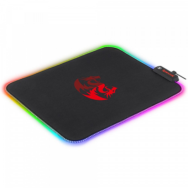 Mousepad Gamer Redragon Pluto P026, RGB, Control, Grande (330x260mm) - P026