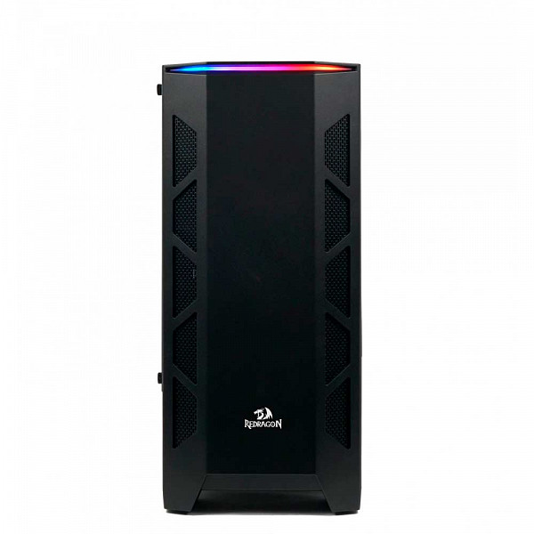 Gabinete Gamer Redragon Starscream, Mid Tower, Vidro Temperado, Black, Sem Fonte, Sem Fan, GC-610B