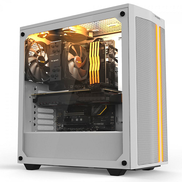 Gabinete Gamer Be quiet! Pure Base 500DX, Mid Tower, RGB, ATX, Lateral em vidro temperado, Com 3 Ventoinhas, Branco - BGW38