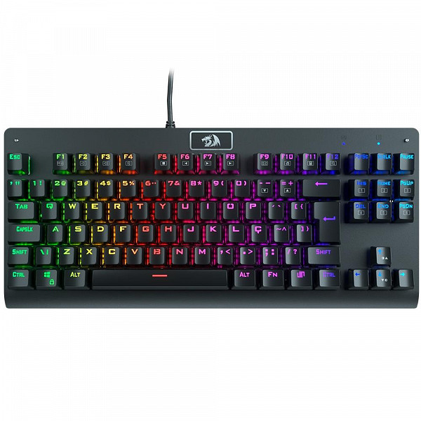 Teclado Mecânico Gamer Redragon Dark Avenger, RGB, Switch Outemu Blue, ABNT2 - K568RGB-2