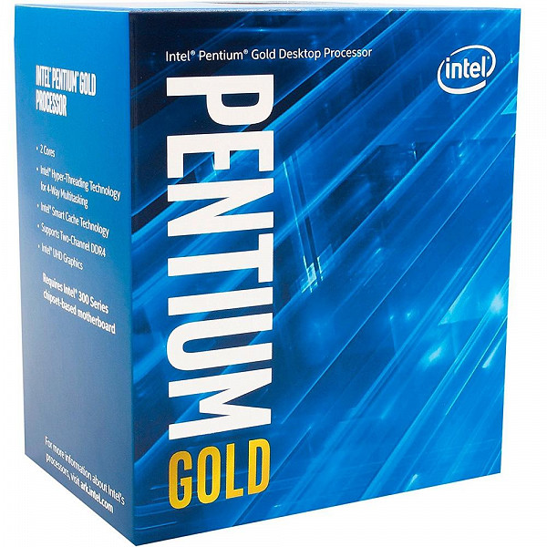 Processador Intel Pentium G5400 Coffee Lake, 8a Geração, Cache 4MB, 3.7Ghz, LGA 1151 - BX80684G5400