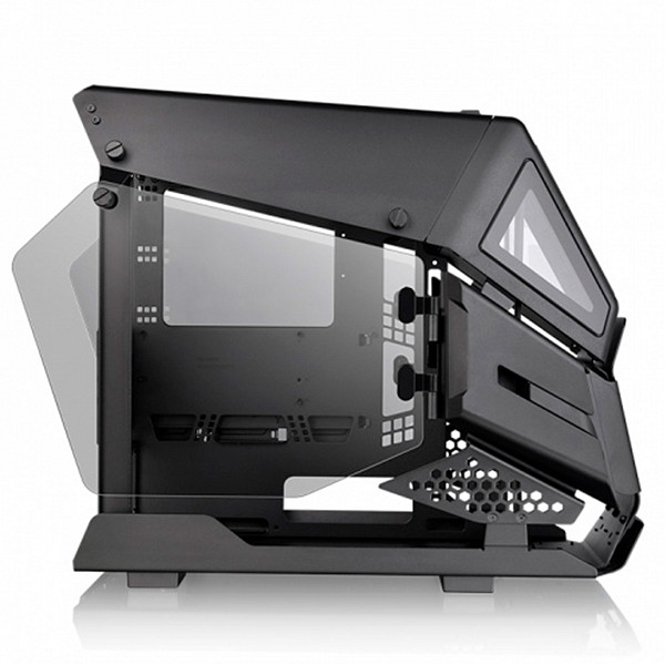 Gabinete Gamer Thermaltake AH T200 Black, Vidro Temperado, Preto, Sem Fonte, CA-1R4-00S1WN-00