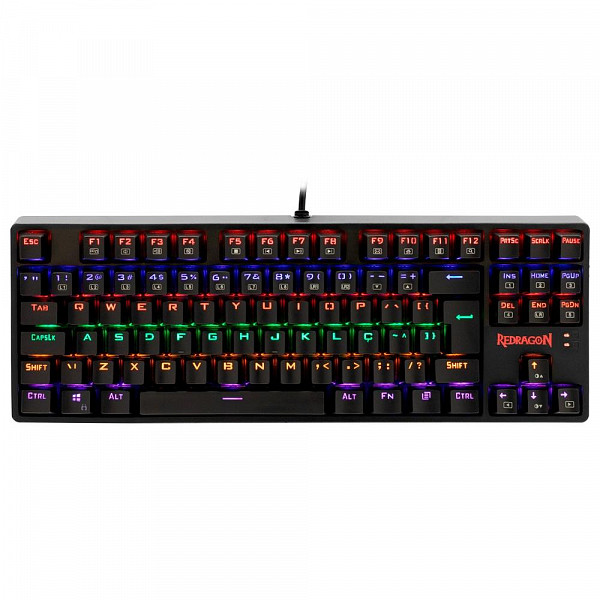Teclado Mecânico Gamer Redragon Daksa K576, LED Rainbow, Switch Outemu MK2 Red, ABNT2 - K576 R-1