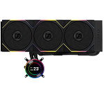Water Cooler Lian Li Hydroshift LCD, 360mm, ARGB, Com Display, Intel/AMD, Preto, GHS2LCD36TB