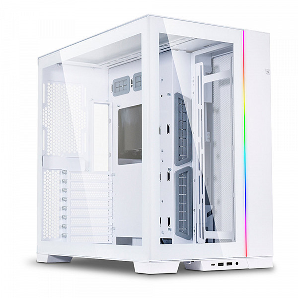 Gabinete Gamer O11 Dynamic Evo Branco, E-ATX /ATX/M-ATX/ITX, Lateral e Frontal em Vidro  - O11DEW