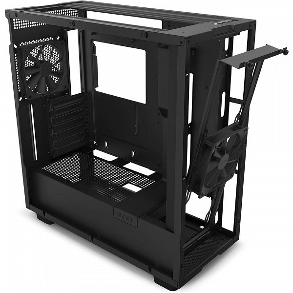 Gabinete NZXT H7, Mid Tower, ATX, Lateral em Vidro Temperado, 2x Fans, Preto - CM-H71BB-01