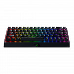 Teclado Mecânico Gamer Sem Fio Razer BlackWidow V3 Mini 65%, Chroma, Wireless/Bluetooth/USBc, Razer Switch Green, US, Preto - RZ03-03891500-R3U1