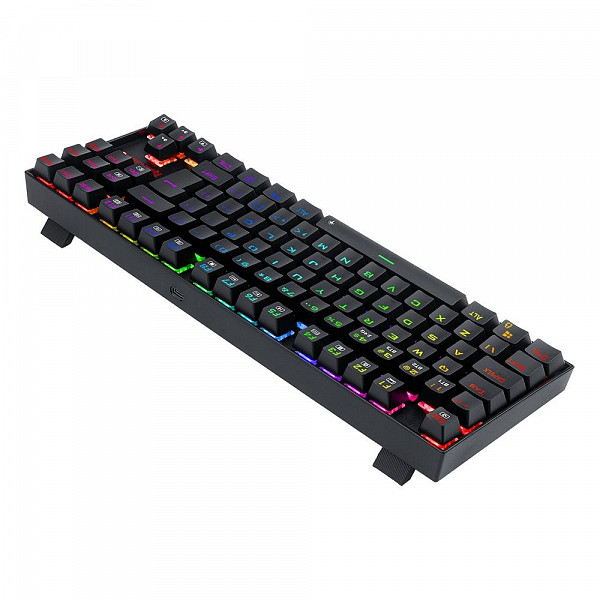 Teclado Magnético Gamer Redragon Kumara Pro RGB Preto Switch Vermelho - K552RGB-PRO