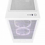 Gabinete NZXT H5 Flow Compact, Mid Tower, RGB, ATX, Lateral e Frontal em Vidro Temperado, 2x Cooler Fan, Branco - CC-H51FW-01
