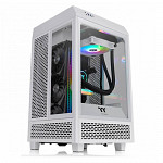 Gabinete Thermaltake The Tower 100 Mini Snow com Janela Lateral em Vidro Temperado 120MM CA1R300S6WN00 + Water Cooler Th120 Argb 120Mm Cl-W285-Pl12Sw-A 1
